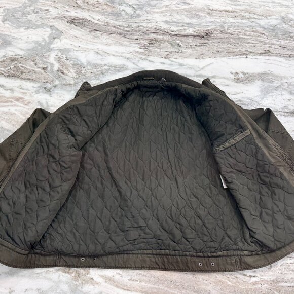 NWT Levi's Canvas Winter Quilted Lined Jacket Green Military Style Men's XXL - Picture 5 of 11